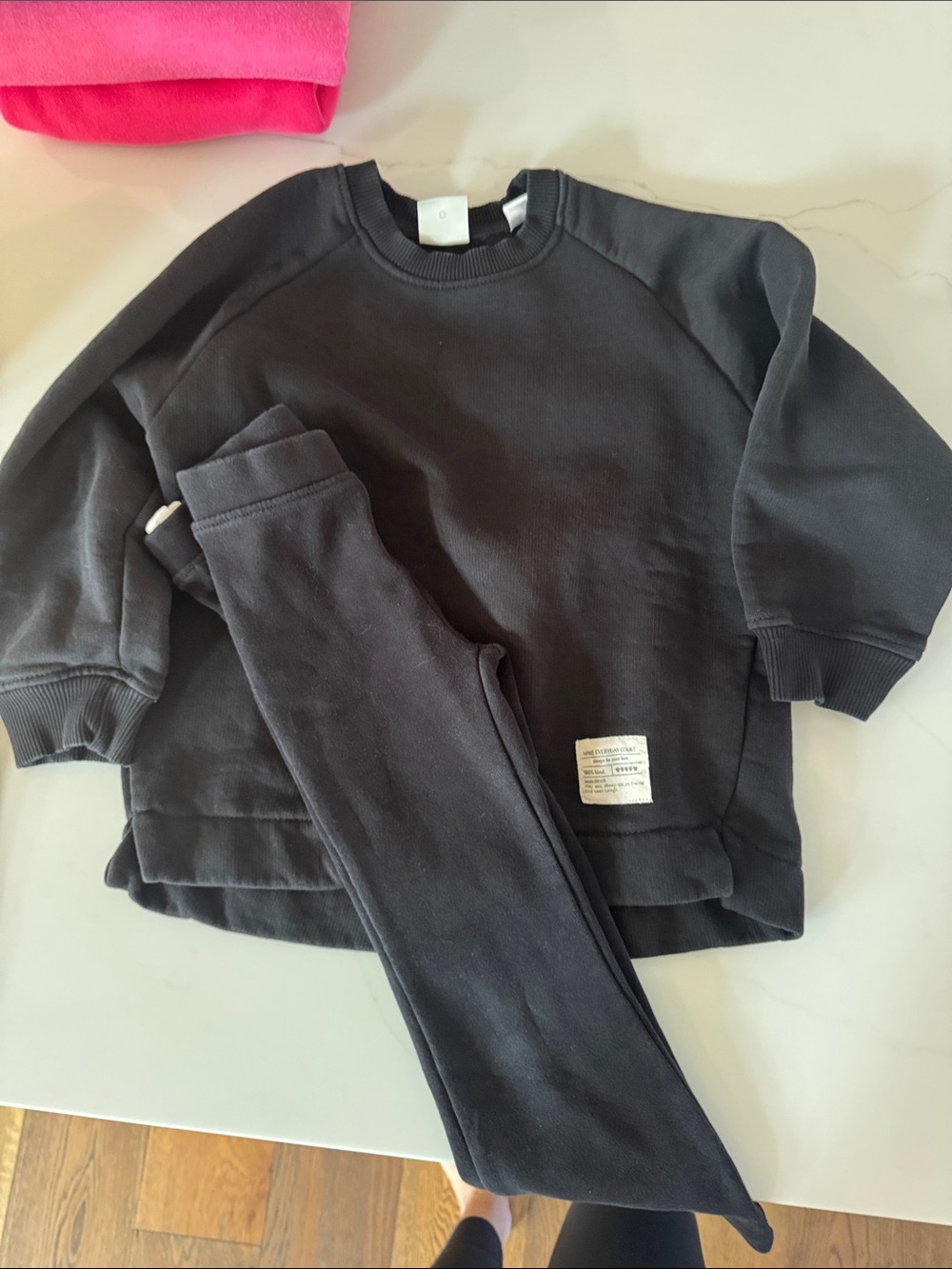 Zara Kids Black Sweatshirt and Leggings Set - Unbranded